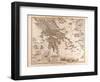 Map of Greece, 1873-null-Framed Giclee Print