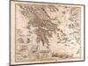 Map of Greece, 1873-null-Mounted Giclee Print