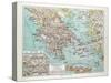 Map of Greece 1899-null-Stretched Canvas