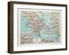 Map of Greece 1899-null-Framed Giclee Print