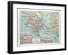 Map of Greece 1899-null-Framed Giclee Print