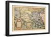 Map of Greece-Abraham Ortelius-Framed Art Print