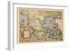 Map of Greece-Abraham Ortelius-Framed Art Print