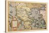 Map of Greece-Abraham Ortelius-Stretched Canvas