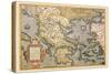 Map of Greece-Abraham Ortelius-Stretched Canvas