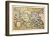 Map of Greece-Abraham Ortelius-Framed Art Print