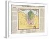 Map of Green Bag Land, ca. 1820-Joseph Onwhyn-Framed Giclee Print