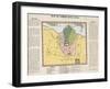 Map of Green Bag Land, ca. 1820-Joseph Onwhyn-Framed Giclee Print