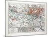 Map of Hamburg and the Surrounding Area Germany 1899-null-Mounted Giclee Print