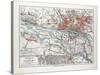 Map of Hamburg and the Surrounding Area Germany 1899-null-Stretched Canvas