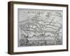 Map of Hamburg and the Surrounding Area, published in Nuremberg-null-Framed Giclee Print