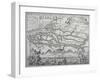 Map of Hamburg and the Surrounding Area, published in Nuremberg-null-Framed Giclee Print