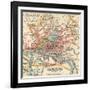 Map of Hamburg (C. 1900), Maps-Encyclopaedia Britannica-Framed Art Print