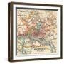 Map of Hamburg (C. 1900), Maps-Encyclopaedia Britannica-Framed Art Print