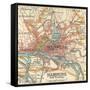 Map of Hamburg (C. 1900), Maps-Encyclopaedia Britannica-Framed Stretched Canvas