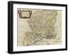 Map of Hampshire-Robert Morden-Framed Giclee Print