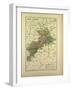 Map of Haute-Garonne France-null-Framed Giclee Print