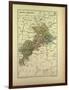 Map of Haute-Garonne France-null-Framed Giclee Print