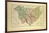 Map of Haute-Loire, France-null-Framed Giclee Print