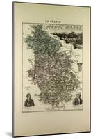 Map of Haute Marne 1896, France-null-Mounted Giclee Print