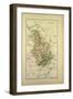 Map of Haute-Marne, France-null-Framed Giclee Print