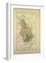 Map of Haute-Marne, France-null-Framed Giclee Print