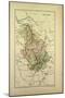 Map of Haute-Marne, France-null-Mounted Giclee Print