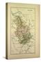 Map of Haute-Marne, France-null-Stretched Canvas