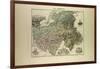 Map of Haute Savoie 1896 France-null-Framed Giclee Print