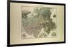 Map of Haute Savoie 1896 France-null-Framed Giclee Print