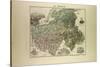 Map of Haute Savoie 1896 France-null-Stretched Canvas