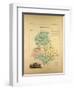 Map of Haute Vienne, France-null-Framed Giclee Print