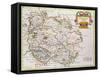 Map of Herefordshire, 1695-Robert Morden-Framed Stretched Canvas