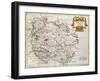 Map of Herefordshire, 1695-Robert Morden-Framed Giclee Print