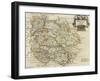 Map of Herfordshire-Robert Morden-Framed Giclee Print