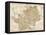 Map of Hertfordshire, England, 1870s-null-Framed Stretched Canvas