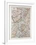 Map of Hessen Germany 1899-null-Framed Giclee Print