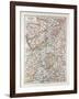 Map of Hessen Germany 1899-null-Framed Giclee Print