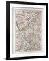 Map of Hessen Germany 1899-null-Framed Giclee Print