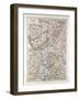 Map of Hessen Germany 1899-null-Framed Giclee Print