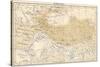 Map of Himalaya Region of Asia, 1870s-null-Stretched Canvas