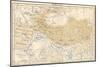 Map of Himalaya Region of Asia, 1870s-null-Mounted Giclee Print