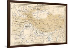 Map of Himalaya Region of Asia, 1870s-null-Framed Giclee Print