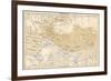 Map of Himalaya Region of Asia, 1870s-null-Framed Giclee Print