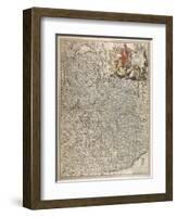 Map of Historical Region of Savoy-Nicolas Visscher-Framed Giclee Print