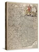 Map of Historical Region of Savoy-Nicolas Visscher-Stretched Canvas