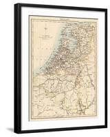 Map of Holland, 1870s-null-Framed Giclee Print