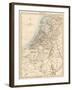 Map of Holland, 1870s-null-Framed Giclee Print