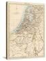 Map of Holland, 1870s-null-Stretched Canvas