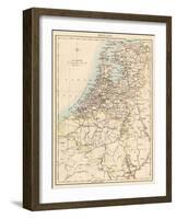 Map of Holland, 1870s-null-Framed Giclee Print